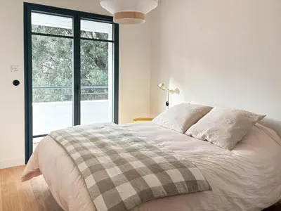 Un ou plusieurs lits dans un hébergement de l'établissement Maison Nérée - Archik - Cercle de voile - Pyla