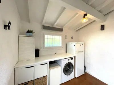 Cuisine ou kitchenette dans l'établissement Villa individuelle 4 pers avec jardin clos et terrasse - Vieux-Boucau - FR-1-379-186