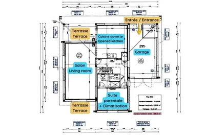 Plan de l'établissement Villa SERENA Écrin de verdure et piscine chauffée