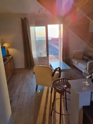 Vue générale sur la montagne ou vue sur la montagne depuis la maison de vacances