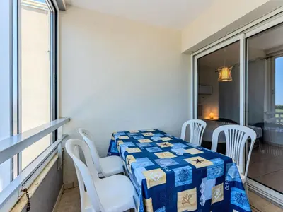Un ou plusieurs lits dans un hébergement de l'établissement Biscarrosse-Plage : Appartement Climatisé Vue Océan, 4 Pers, Parking - FR-1-521-267