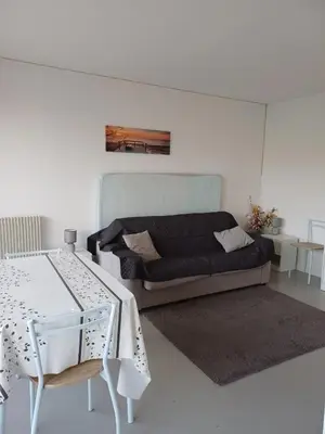 Coin salon dans l'établissement Charmant studio avec balcon à Saint-Paul-lès-Dax 25 m²