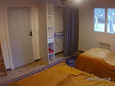 Un ou plusieurs lits dans un hébergement de l'établissement Holiday Home Großes Ferienhaus in Mézos mit Großer Terrasse by Interhome