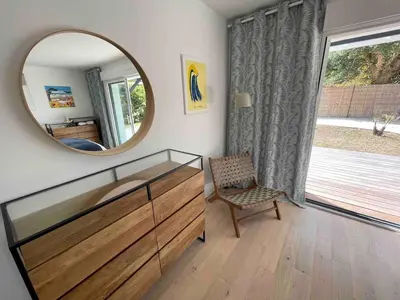 Coin salon dans l'établissement Villa Hondartza à Labenne Océan - Plage à pieds & Piscine Chauffée