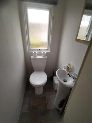 Salle de bains dans l'établissement Camping Les dunes de contis