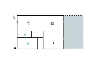 Plan de l'établissement Bel Appartement Avec Terrasse