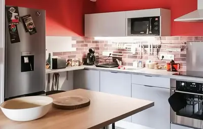 Cuisine ou kitchenette dans l'établissement Bel Appartement Avec Terrasse