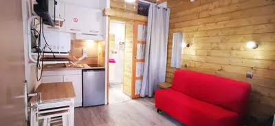 Cuisine ou kitchenette dans l'établissement L'Escale Balnéaire Landaise