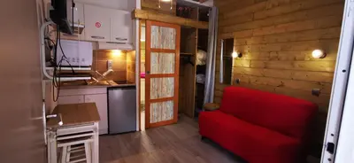 Cuisine ou kitchenette dans l'établissement L'Escale Balnéaire Landaise
