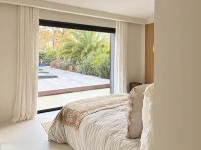 Un ou plusieurs lits dans un hébergement de l'établissement Villa Soleya - Archik - Pyla sur Mer