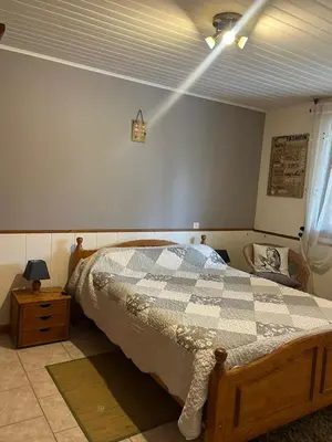Un ou plusieurs lits dans un hébergement de l'établissement Appartement t2 maisonette