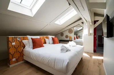 Un ou plusieurs lits dans un hébergement de l'établissement Maison du Chot