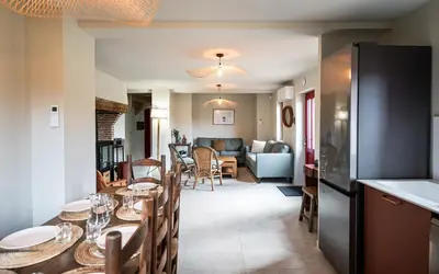 Coin salon dans l'établissement Maison du Chot