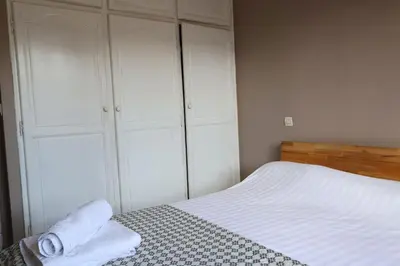 Un ou plusieurs lits dans un hébergement de l'établissement La Parenthèse Landaise –Maison 8 pers jardin