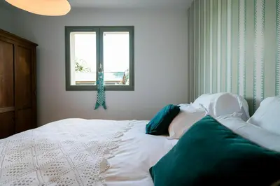 Un ou plusieurs lits dans un hébergement de l'établissement Loft In A 5-Hectare Estate Near Contis