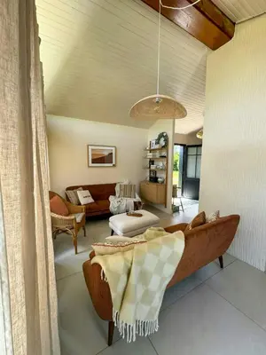 Cuisine ou kitchenette dans l'établissement Family Lodge Between Lake And Wild Beach