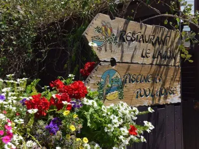 Jardin de l'établissement Confort pour 12 pers: Double Mobile-Home avec Terrasse - API-1-52-1604