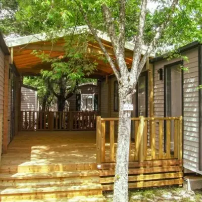 Confort pour 12 pers: Double Mobile-Home avec Terrasse - API-1-52-1604
