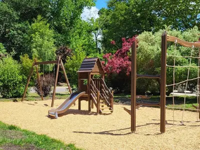 Aire de jeux pour enfants de l'établissement Mobil-home 6 Pers, Terrasse Spacieuse - API-1-52-1639
