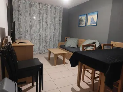 Coin salon dans l'établissement Allee Des Dunes C N32 3P6