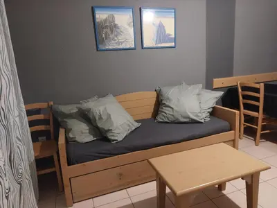 Coin salon dans l'établissement Allee Des Dunes C N32 3P6