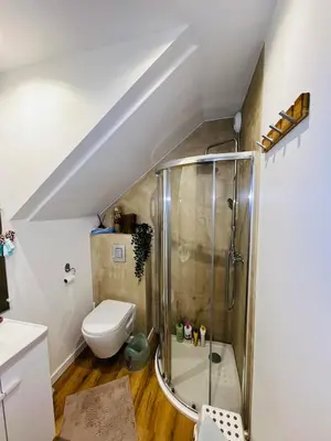 Salle de bains dans l'établissement Maison ville&océan&forêt