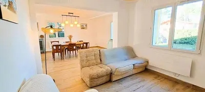 Coin salon dans l'établissement Villa Cormoran - maison principale & deux dépendances au bord de l'Océan Atlantique - Villa 7 pièces 14 personnes - (Maison principale + 2 dépendances) MAE-0893