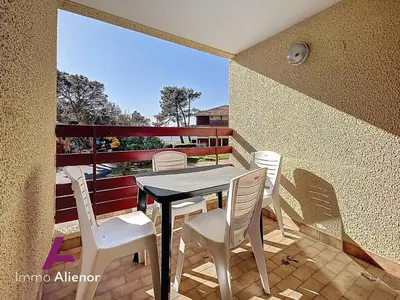 Balcon ou terrasse dans l'établissement Appartement T3 Soustons - 5 pers, Terrasse - FR-1-857-69