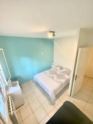 Un ou plusieurs lits dans un hébergement de l'établissement VILLA PYLA SUR MER - INDIVIDUELLE avec PISCINE CHAUFFÉE