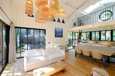 Coin salon dans l'établissement Villa La Nouxa - Archik - Pyla-sur-Mer