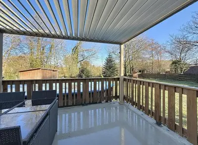 Balcon ou terrasse dans l'établissement L'Orée des pins