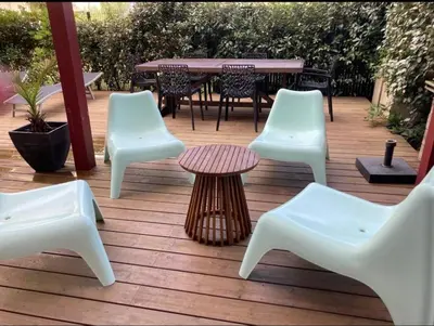Jardin de l'établissement Grand appartement avec Terrasse entre la plage Sud et la Centrale
