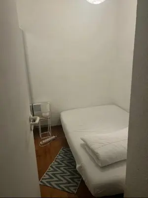 Un ou plusieurs lits dans un hébergement de l'établissement Grand appartement avec Terrasse entre la plage Sud et la Centrale