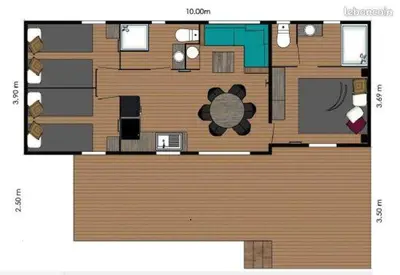 Plan de l'établissement COTTAGE VIP du Bassin