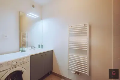 Salle de bains dans l'établissement Appartement cosy avec balcon au cœur de Biscarrosse