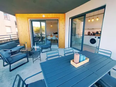 Coin salon dans l'établissement La Terrasse du 14 juillet