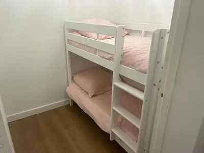 Un ou plusieurs lits dans un hébergement de l'établissement Capbreton-Vue Mer-Couple-Enfant