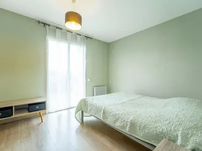 Un ou plusieurs lits dans un hébergement de l'établissement Maison proche océan - 6 pers. - FR-1-50-198