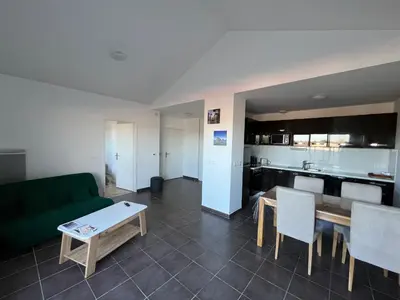 Cuisine ou kitchenette dans l'établissement Appartement cosy centre-ville, animaux admis - 6 pers. - FR-1-319-629