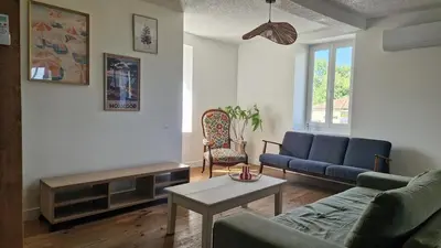 Coin salon dans l'établissement Appartement 6 couchages