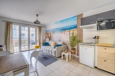 Cuisine ou kitchenette dans l'établissement Appartement Esprit Bassin - Eco quartier