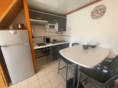 Cuisine ou kitchenette dans l'établissement Villa Patio - San Francisco - Plage des Océanides