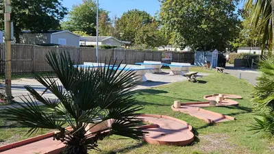 Piscine de l'établissement Cosy Mobil home 716, 2 chambres Siblu La Réserve ou située à proximité