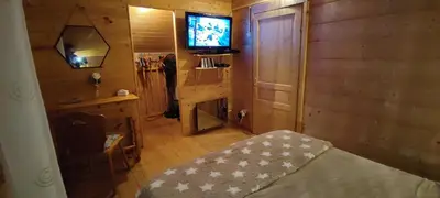 Un ou plusieurs lits dans un hébergement de l'établissement chalet 6 personnes bassin d'arcachon