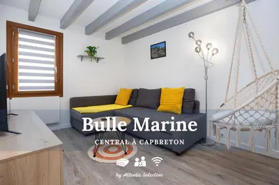 Coin salon dans l'établissement Atlantic Selection - La Bulle Marine à Capbreton