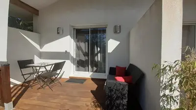 Balcon ou terrasse dans l'établissement Gîte & Chambres d'Hôtes - Le Petit Bali