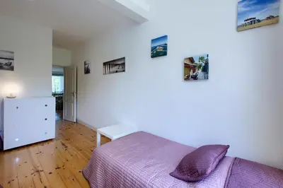 Un ou plusieurs lits dans un hébergement de l'établissement Appartement Pyla Les Cèdres
