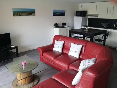 Cuisine ou kitchenette dans l'établissement Les Locations du Bassin Appartements Alexandre