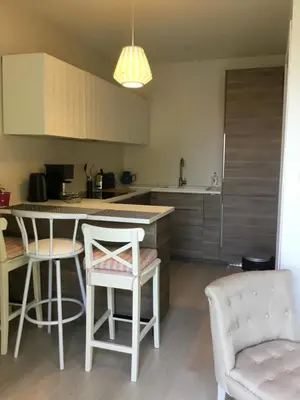 Cuisine ou kitchenette dans l'établissement 3 chambres d'hôte de charme et chambre de luxe indépendante Ô Bois Plage