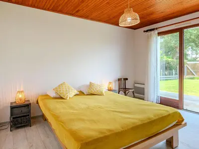 Un ou plusieurs lits dans un hébergement de l'établissement Holiday Home Roitelet by Interhome